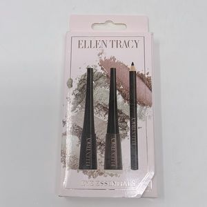 Ellen Tracy Eye Essentials Brown Black Pencil & Liquid Eye Liner